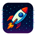 icon_history_rocket_digital_glitch icon preview
