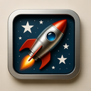 icon_history_rocket_metallic icon preview