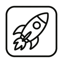icon_history_rocket_minimal_outline icon preview