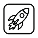 icon_history_rocket_monochrome icon preview