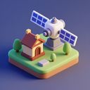 icon_history_satellite_3d_isometric icon preview