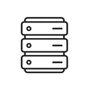 icon_history_server_minimal_outline icon preview