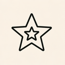 icon_history_star_minimal_outline icon preview
