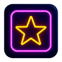 icon_history_star_neon icon preview