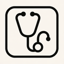 icon_history_stethoscope_monochrome icon preview