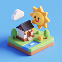icon_history_sun_3d_isometric icon preview