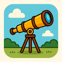 icon_history_telescope_cartoon icon preview