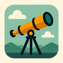icon_history_telescope_flat_design icon preview