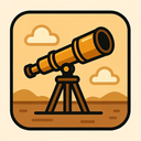 icon_history_telescope_vector icon preview