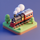 icon_history_train_3d_isometric icon preview