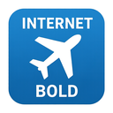 icon_internet_airplane_bold icon preview