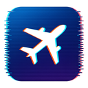 icon_internet_airplane_digital_glitch icon preview