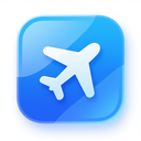 icon_internet_airplane_glassy icon preview