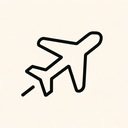 icon_internet_airplane_line_art icon preview