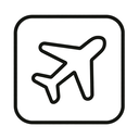 icon_internet_airplane_minimal_outline icon preview