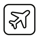 icon_internet_airplane_monochrome icon preview