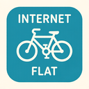icon_internet_bicycle_flat_design icon preview