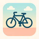 icon_internet_bicycle_flat_pastel icon preview