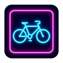 icon_internet_bicycle_neon icon preview