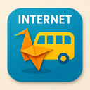 icon_internet_bus_origami icon preview