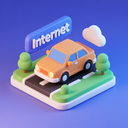 icon_internet_car_3d_isometric icon preview