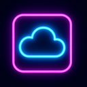 icon_internet_cloud_neon icon preview