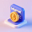 icon_internet_coin_3d_isometric icon preview