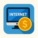 icon_internet_coin_flat_design icon preview