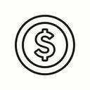 icon_internet_coin_minimal_outline icon preview