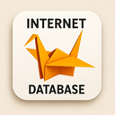 icon_internet_database_origami icon preview