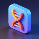 icon_internet_dna_strand_3d_isometric icon preview