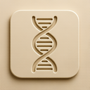icon_internet_dna_strand_embossed icon preview