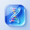 icon_internet_dna_strand_glassy icon preview