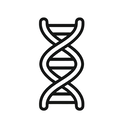 icon_internet_dna_strand_minimal_outline icon preview