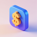icon_internet_dollar_sign_3d_isometric icon preview
