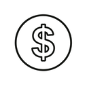 icon_internet_dollar_sign_minimal_outline icon preview