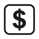 icon_internet_dollar_sign_monochrome icon preview