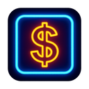 icon_internet_dollar_sign_neon icon preview