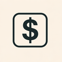 icon_internet_dollar_sign_thin icon preview