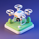 icon_internet_drone_3d_isometric icon preview