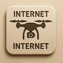 icon_internet_drone_embossed icon preview
