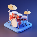 icon_internet_drum_3d_isometric icon preview