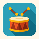 icon_internet_drum_flat_design icon preview