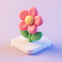 icon_internet_flower_3d_isometric icon preview