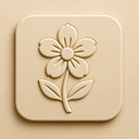 icon_internet_flower_embossed icon preview