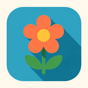 icon_internet_flower_flat_design icon preview