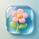 icon_internet_flower_glassy icon preview