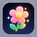 icon_internet_flower_glow_effect icon preview