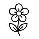 icon_internet_flower_line_art icon preview