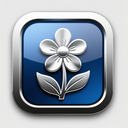 icon_internet_flower_metallic icon preview